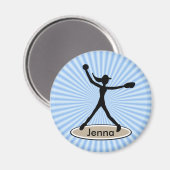 Fastpitch Softball Pitcher Magnet (Voorkant / Achterkant)