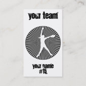 Fastpitch Softball Pitcher Profielkaarten Visitekaartje (Achterkant)