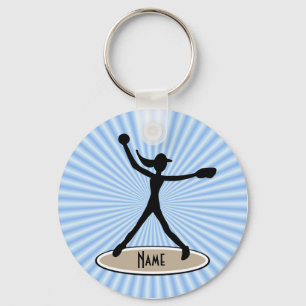 Fastpitch Softball Pitcher Sleutelhanger