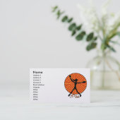 Fastpitch Softball Pitcher's handelskaart Visitekaartje (Staand voorkant)