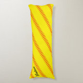 Fastpitch Softball Player Custom Name/Text Sports Lichaamskussen (Voorkant Verticaal)