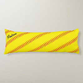 Fastpitch Softball Player Custom Name/Text Sports Lichaamskussen