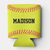 Fastpitch Softball Player/Team Name Persoonlijk Blikjeskoeler (Achterkant)