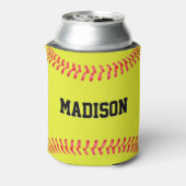 Fastpitch Softball Player/Team Name Persoonlijk Blikjeskoeler (Blikje Achterkant)