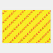 Fastpitch Softball Player/Team Party Gift Inpakpapier Vel (Voorkant 2)