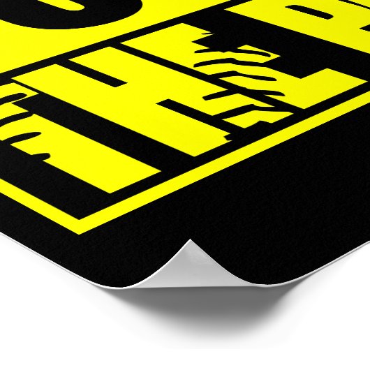 Fastpitch Softball recht buiten het park Poster (Hoek)