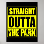Fastpitch Softball recht buiten het park Poster (Voorkant)