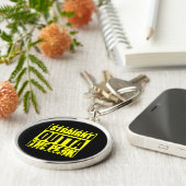 Fastpitch Softball recht buiten het park Sleutelhanger (Zijkant)