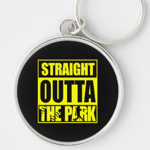 Fastpitch Softball recht buiten het park Sleutelhanger