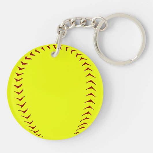 Fastpitch Softball Sleutelhanger (Achterkant)
