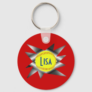 Fastpitch Softball Sleutelhanger