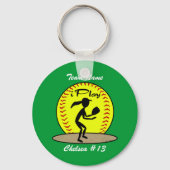 Fastpitch Softball Sleutelhanger (Voorkant)