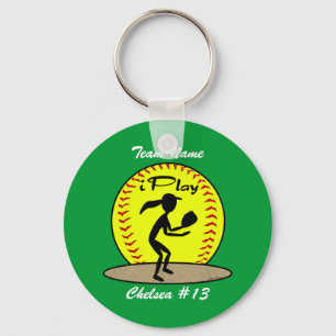 Fastpitch Softball Sleutelhanger