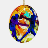 Fastpitch Softball-spelers Keramisch Ornament (Rechts)