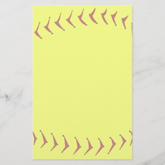 Fastpitch Softball Stationery Briefpapier (Voorkant)