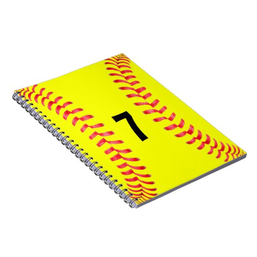 Fastpitch Softball Student-Athlete Spiral Notitieb Notitieboek (Rechterzijde)