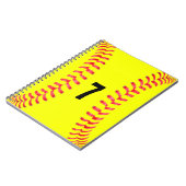 Fastpitch Softball Student-Athlete Spiral Notitieb Notitieboek (Linkerzijde)