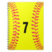 Fastpitch Softball Student-Athlete Spiral Notitieb Notitieboek (Voorkant)