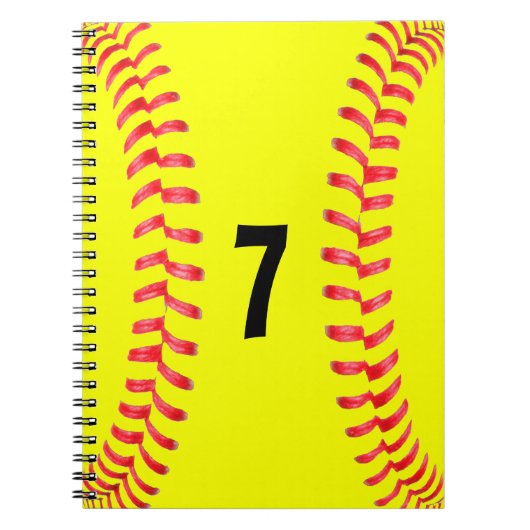 Fastpitch Softball Student-Athlete Spiral Notitieb Notitieboek (Voorkant)