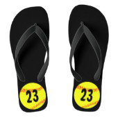 Fastpitch Softball Team Custom Jersey Number Teenslippers (Voetbed)