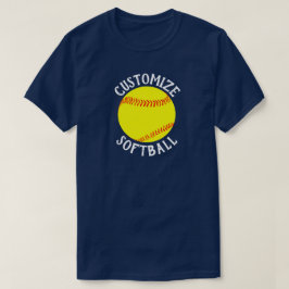 Fastpitch Softball Team, de Naam van de Speler en  T-shirt