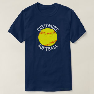 Fastpitch Softball Team, de Naam van de Speler en  T-shirt