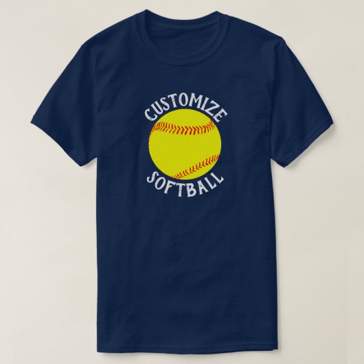 Fastpitch Softball Team, de Naam van de Speler en  T-shirt (Design voorkant)