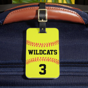 Fastpitch Softball Team Name & Player Number Sport Bagagelabel