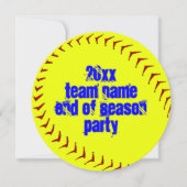 Fastpitch Softball-uitnodigingen Kaart (Voorkant)