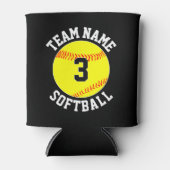 Fastpitch Softball voor aangepast team en afspeeln Blikjeskoeler (Voorkant)