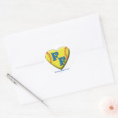 FastpitchForever.com Hart Logo Ronde Sticker (Envelop)