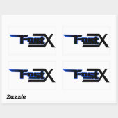 FastX blauwe sticker (Vel)