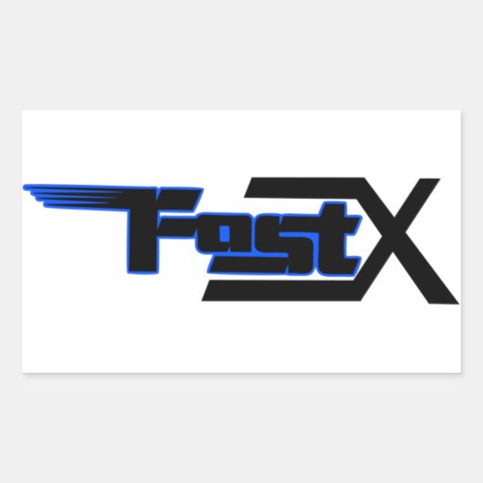 FastX blauwe sticker (Voorkant)