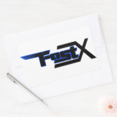 FastX blauwe sticker (Envelop)