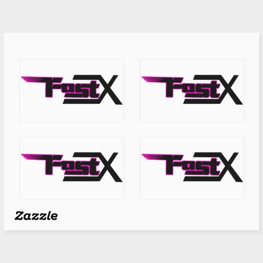 FastX roze sticker (Vel)