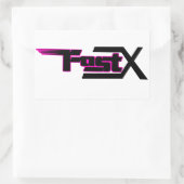 FastX roze sticker (Tas)