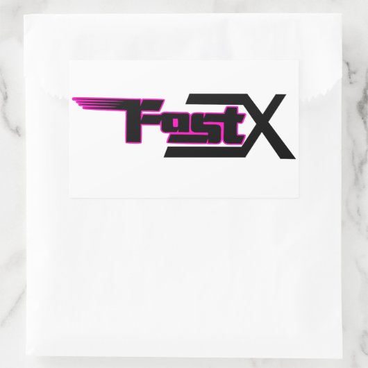 FastX roze sticker (Tas)