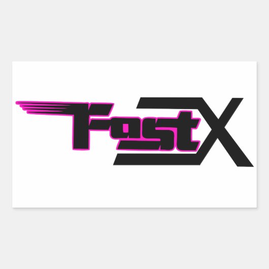 FastX roze sticker (Voorkant)