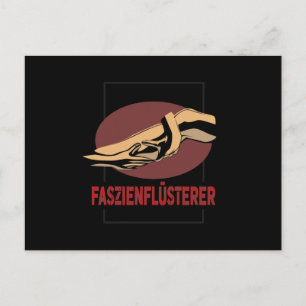 Faszienflusterer Massage Therapist Briefkaart