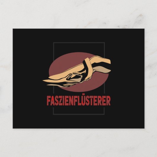 Faszienflusterer Massage Therapist Briefkaart (Voorkant)