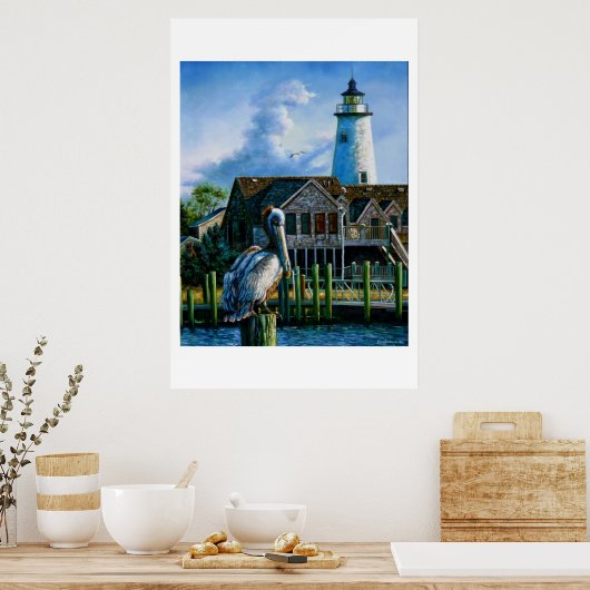 Fat Albert bij Ocracoke Poster (Keuken)