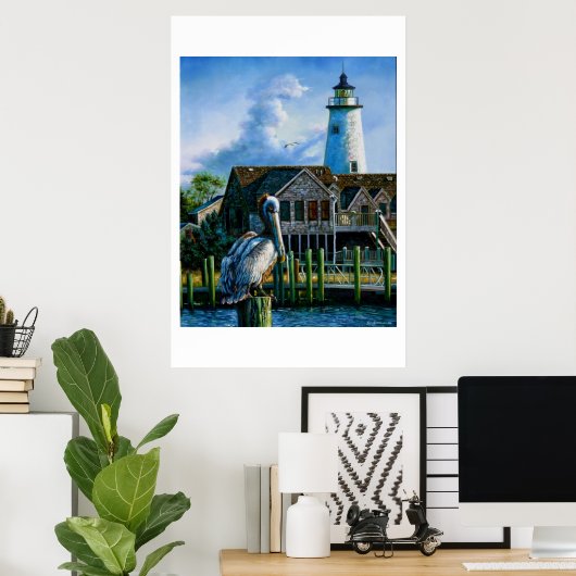 Fat Albert bij Ocracoke Poster (Thuiskantoor)