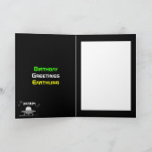 Fat Alien Invasion Birthday Card Kaart (Binnen)