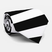 Fat B&W Stripes - Scenester Stropdassen (Opgerold)
