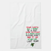 Fat Bank Account, Skinny Body Kitchen Towels Theedoek (Verticaal)