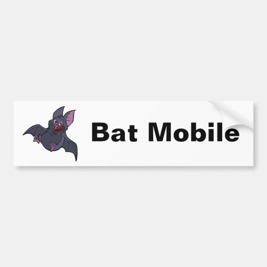Fat Bat Mobile-Bumpersticker Bumpersticker (Voorkant)