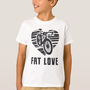 Fat Bike Fat Love Bike Biker Cycling MTB Fatbike T-shirt