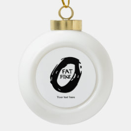 Fat Bike Keramische Bal Ornament