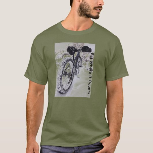 Fat Bike Mountain Bike T-Shirt (Voorkant)