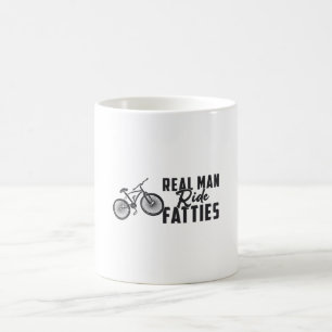 Fat Bike Real Man Ride Fatties Biker Biking Lover Koffiemok